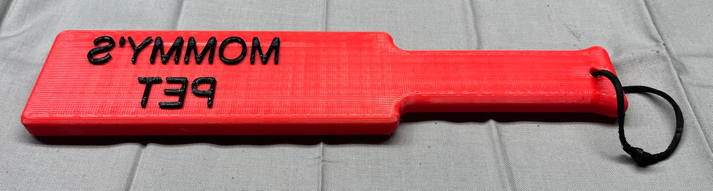 Mommy's Pet BDSM Imprint Paddle