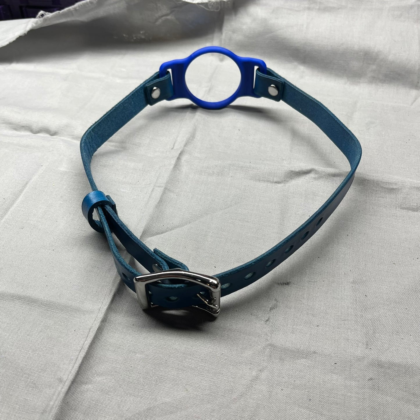 Blue BDSM O-Ring Gag