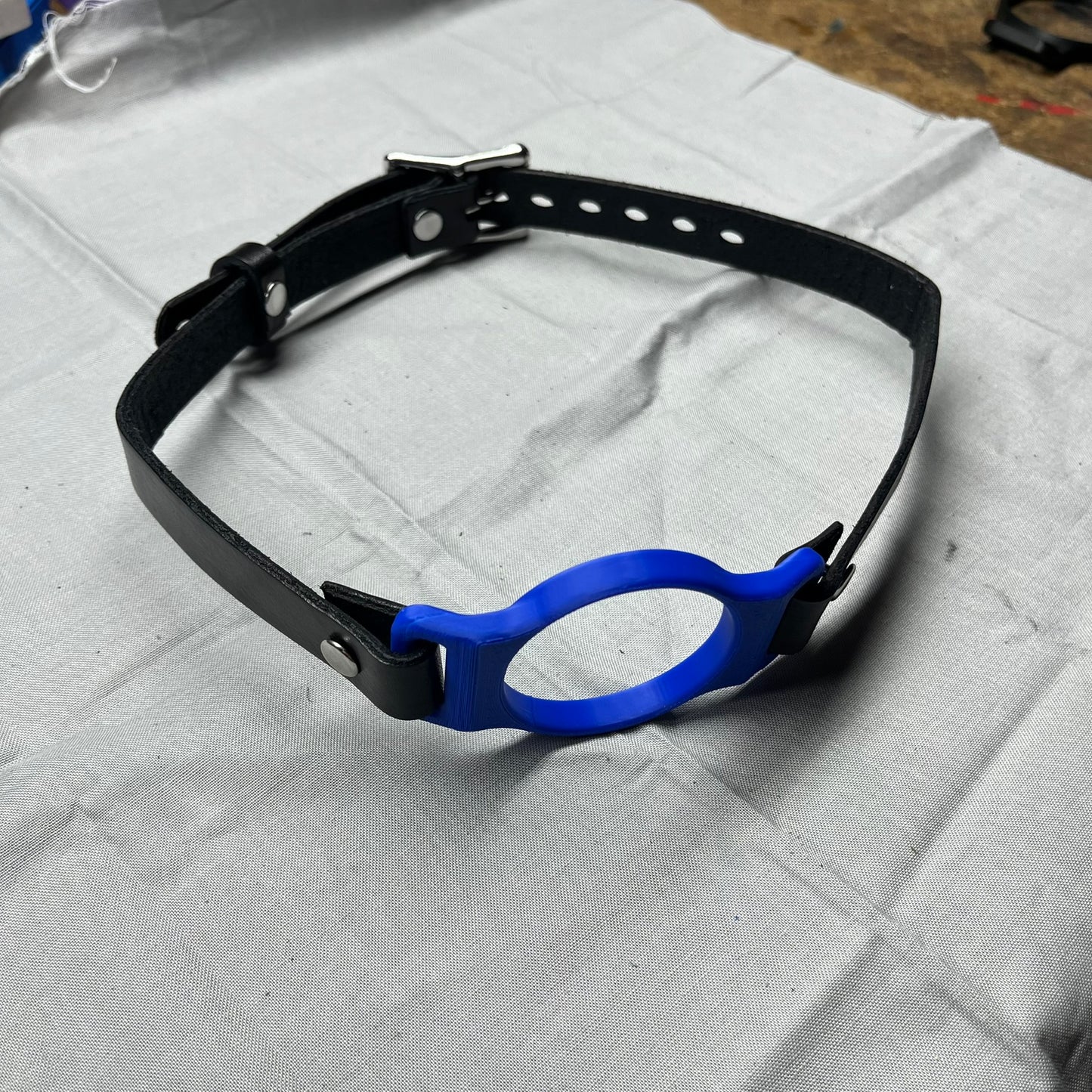 Blue BDSM O-Ring Gag