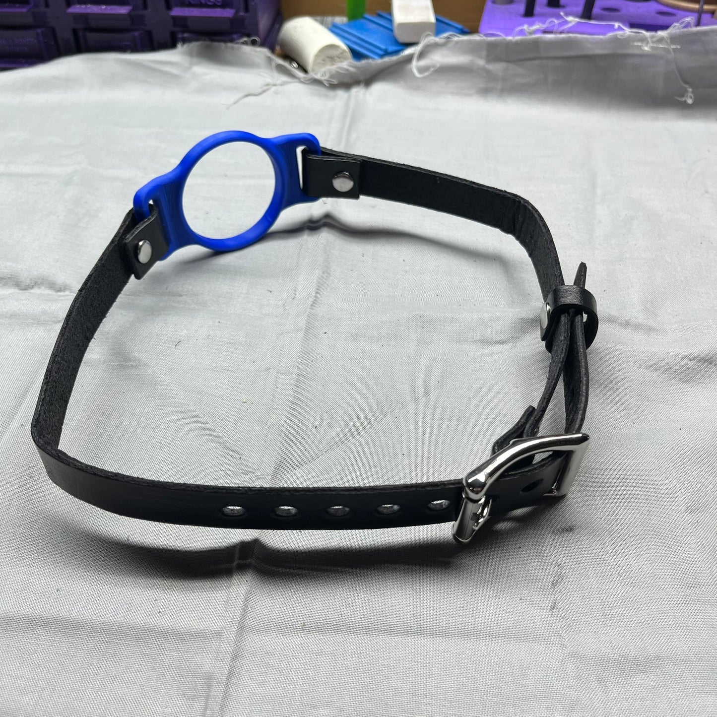 Blue BDSM O-Ring Gag