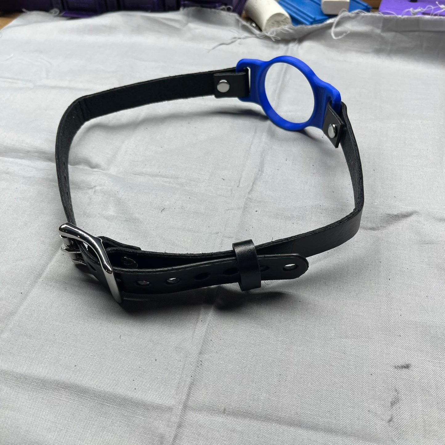 Blue BDSM O-Ring Gag