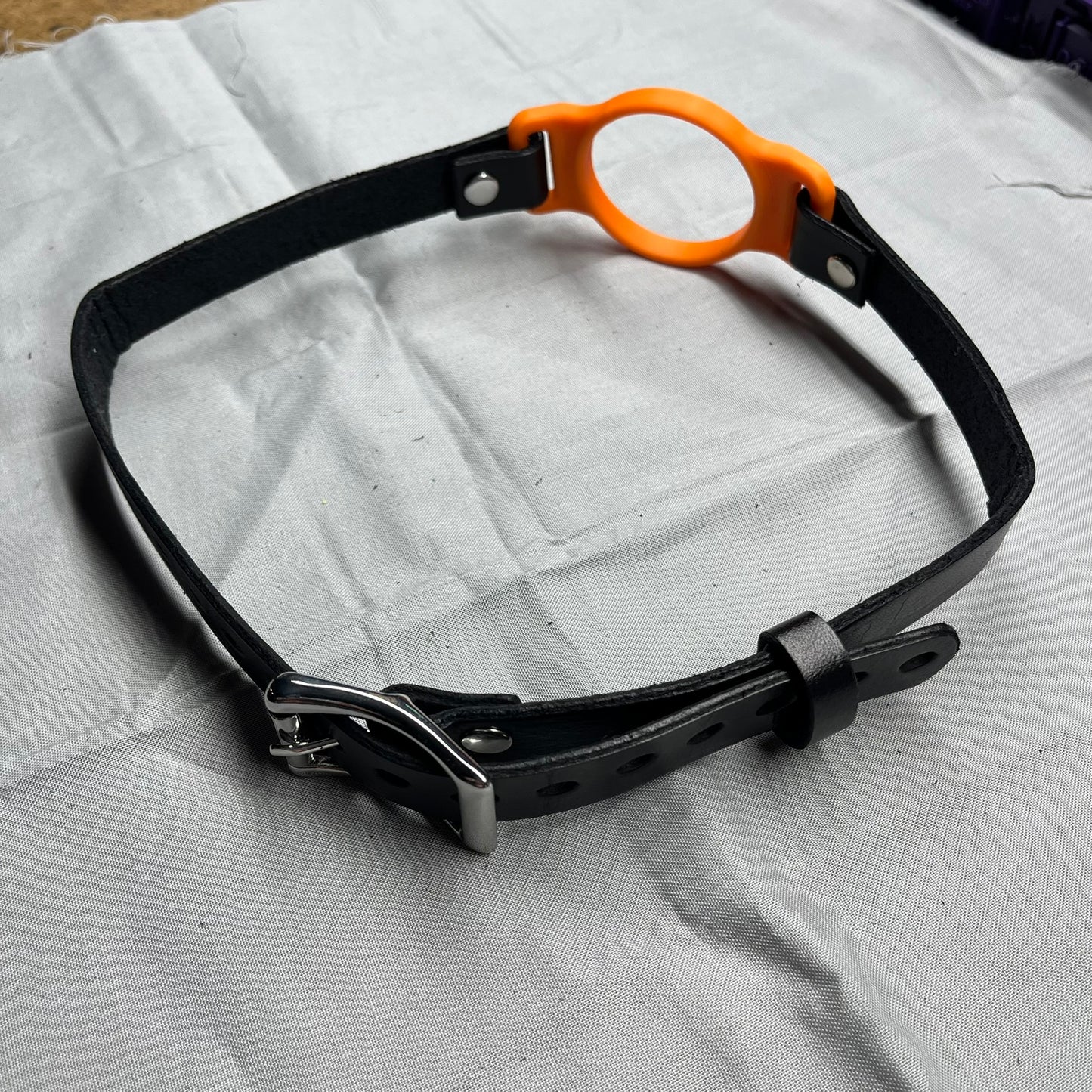 Orange BDSM O-Ring Gag
