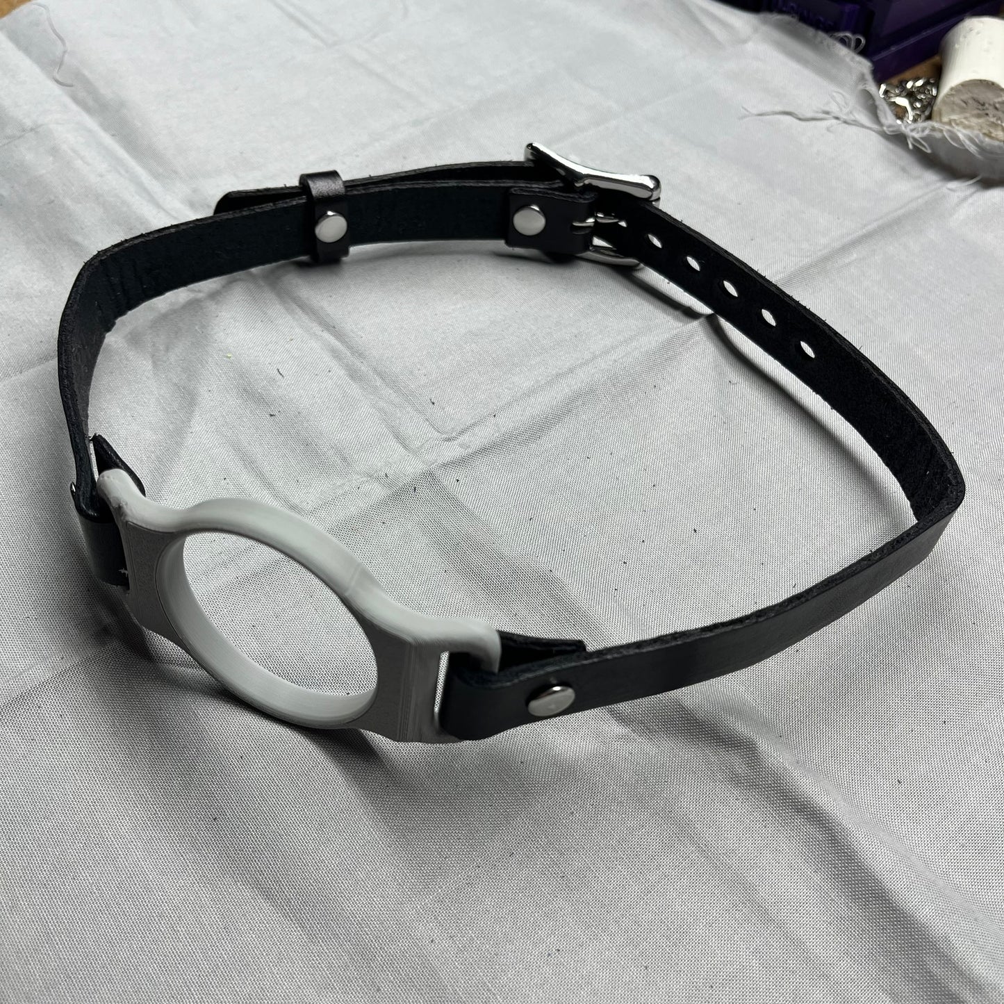 Gray BDSM O-Ring Gag