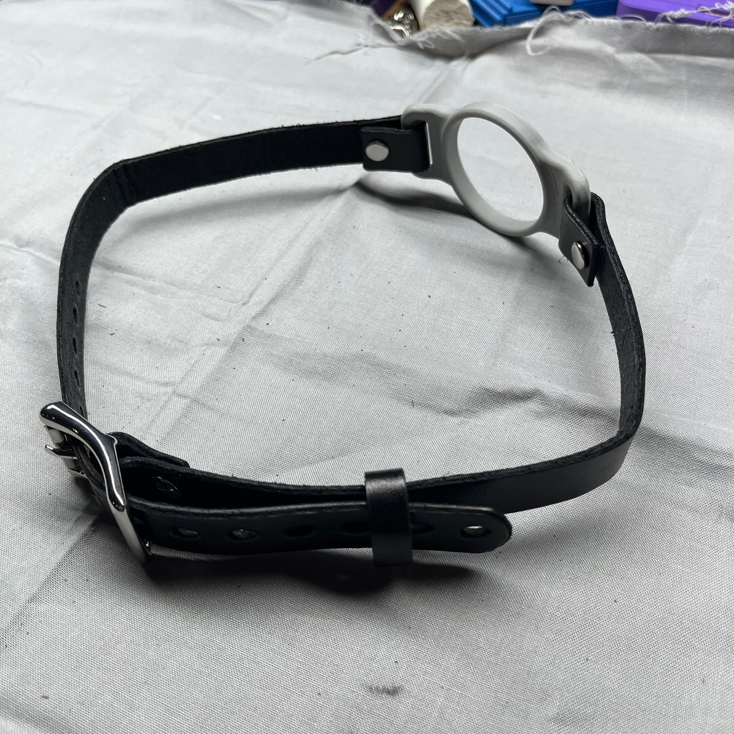 Gray BDSM O-Ring Gag