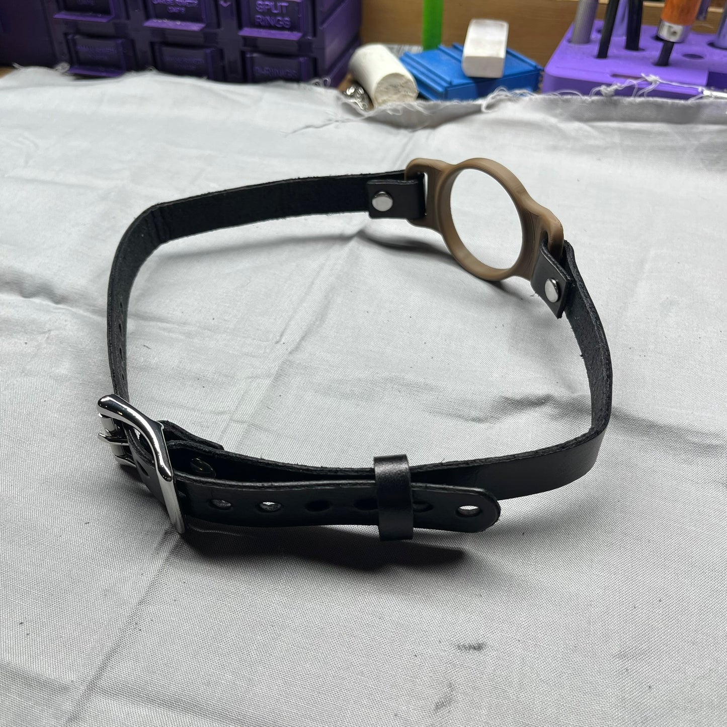 Brown BDSM O-Ring Gag