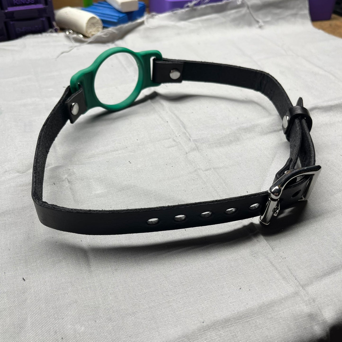 Green BDSM O-Ring Gag