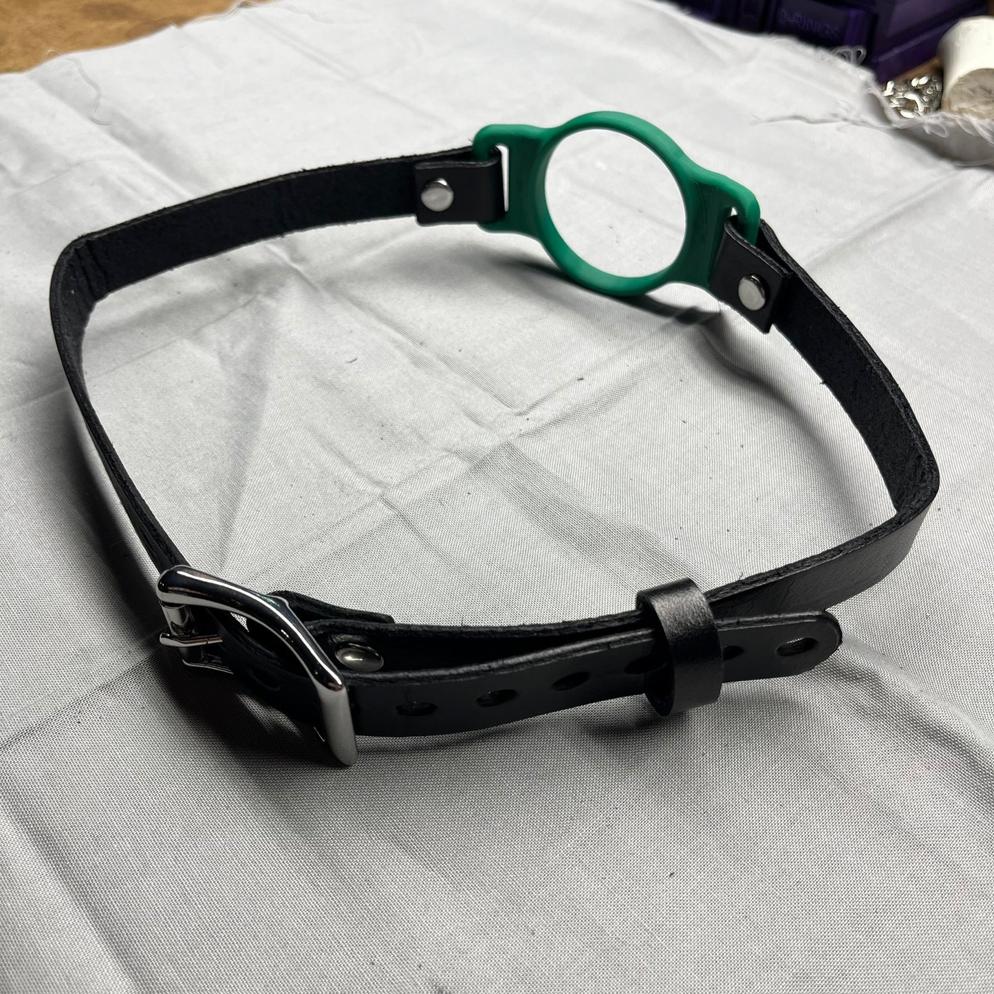 Green BDSM O-Ring Gag
