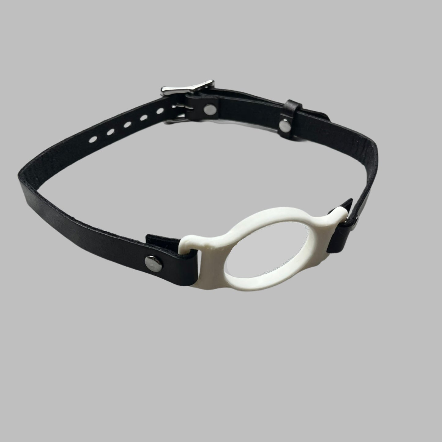 White BDSM O-Ring Gag