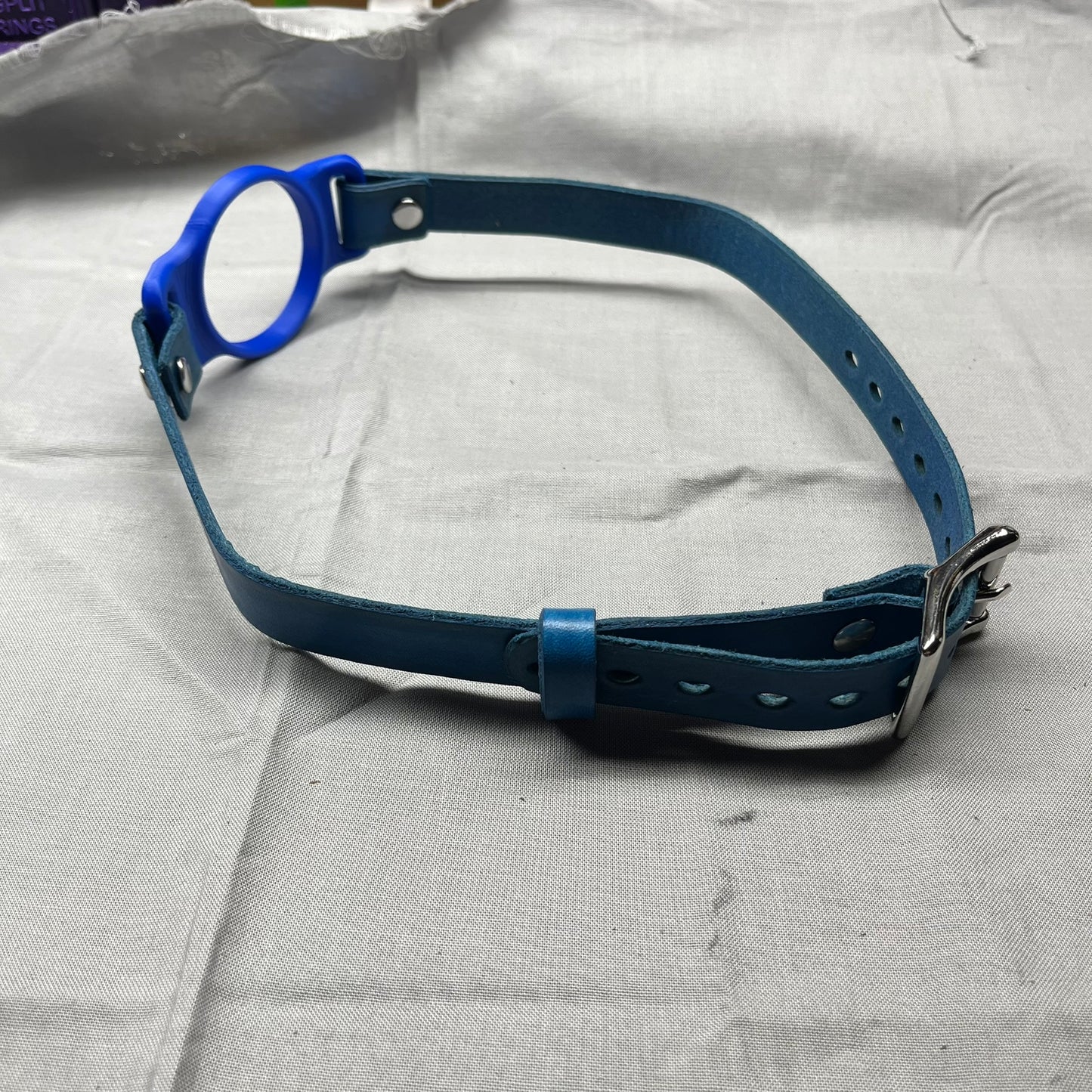 Blue BDSM O-Ring Gag