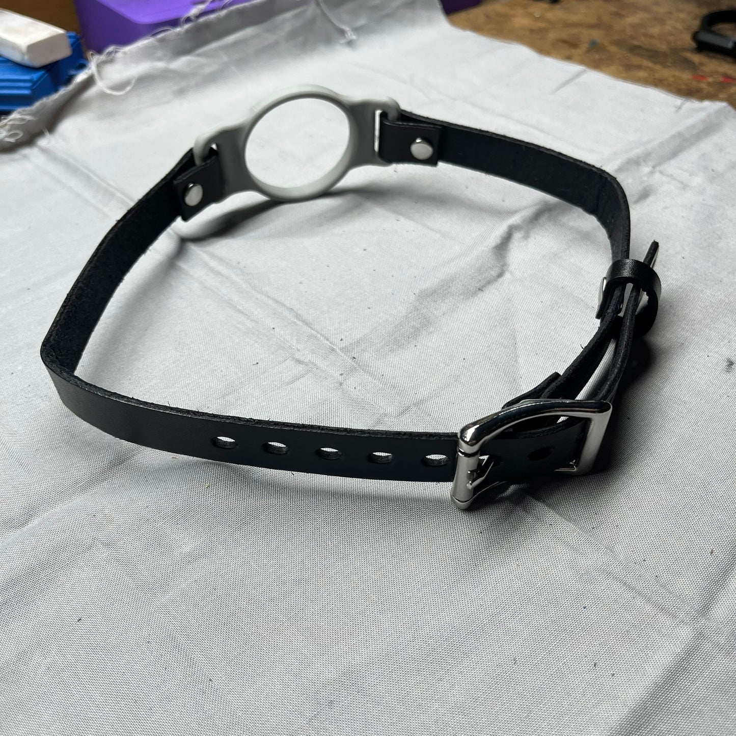 Gray BDSM O-Ring Gag